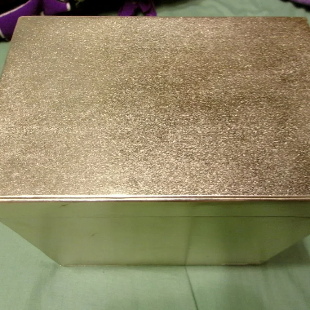 Victoria's Secret Hello Angel Heavenly Gift Set Gold Glitter Mirror Storage Box